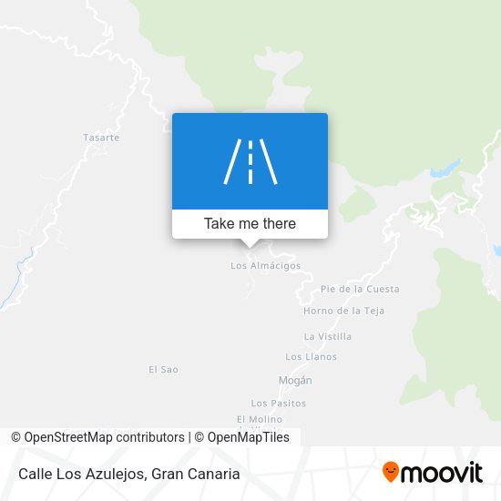 Calle Los Azulejos map