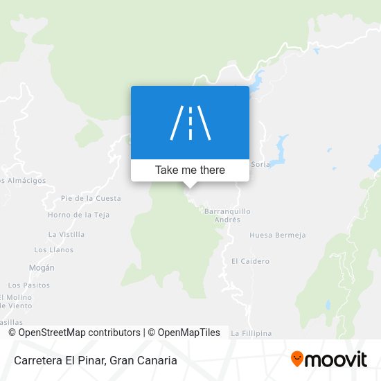 Carretera El Pinar map