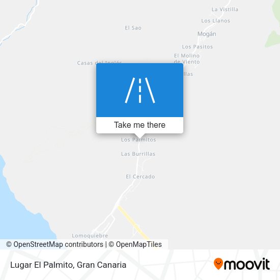 Lugar El Palmito map