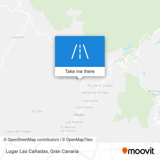 Lugar Las Cañadas map