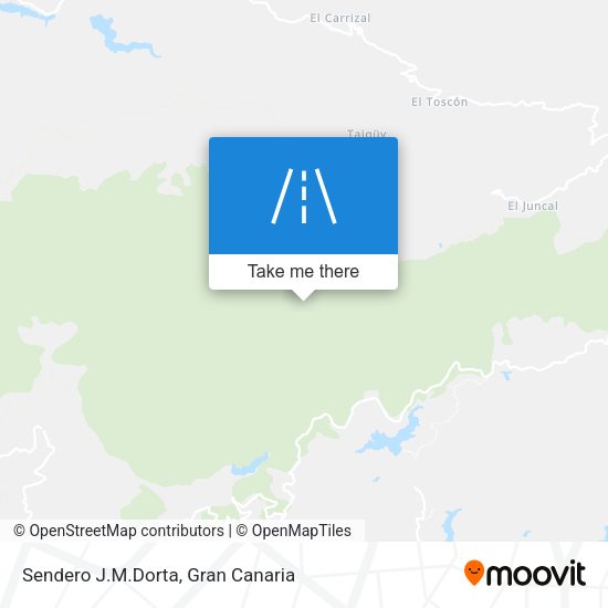 Sendero J.M.Dorta map