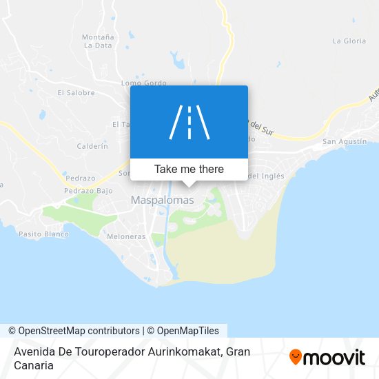 Avenida De Touroperador Aurinkomakat map