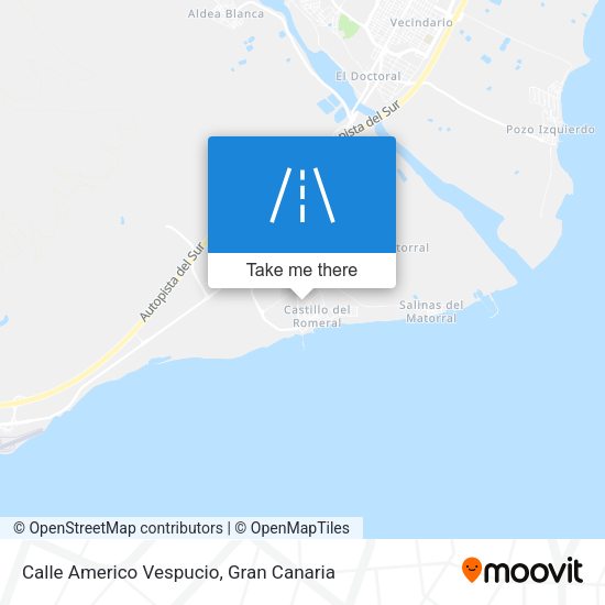 Calle Americo Vespucio map