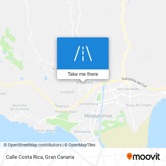 mapa Calle Costa Rica