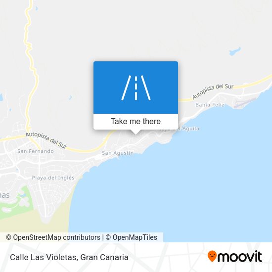 Calle Las Violetas map