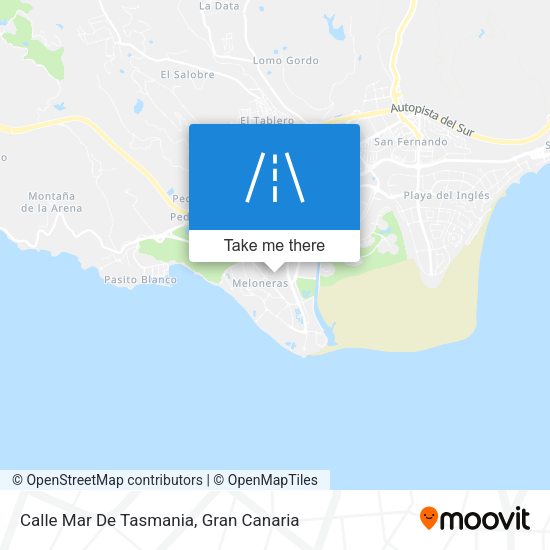 Calle Mar De Tasmania map