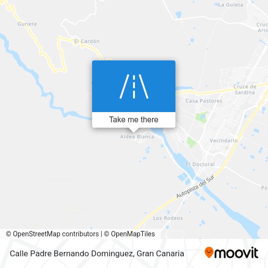 Calle Padre Bernando Dominguez map