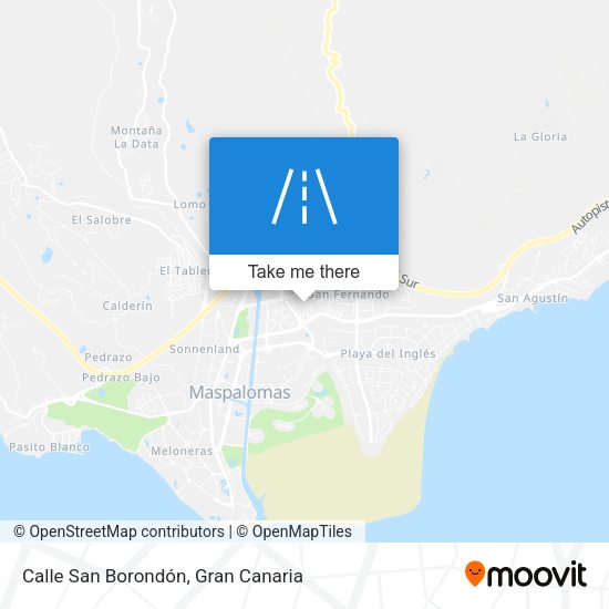 Calle San Borondón map