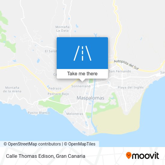 Calle Thomas Edison map