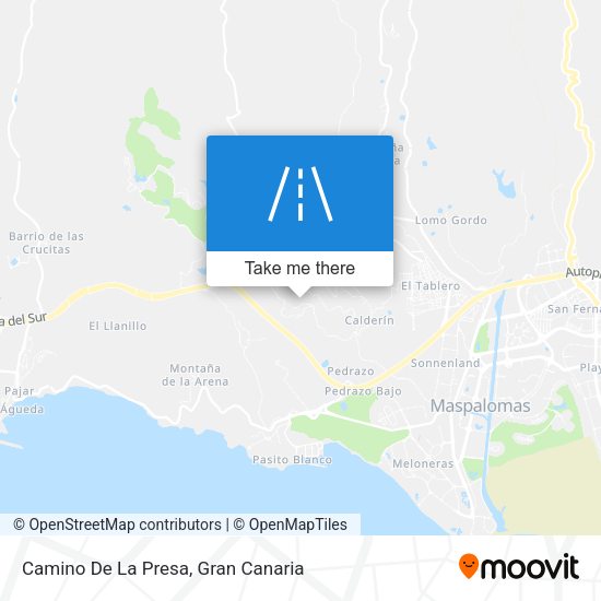 Camino De La Presa map