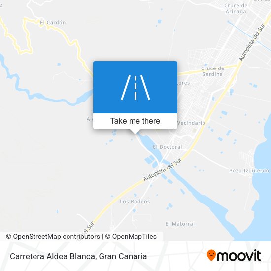 Carretera Aldea Blanca map
