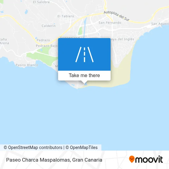 Paseo Charca Maspalomas map