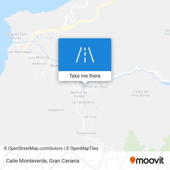Calle Monteverde map