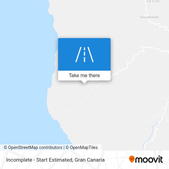 Incomplete - Start Estimated map