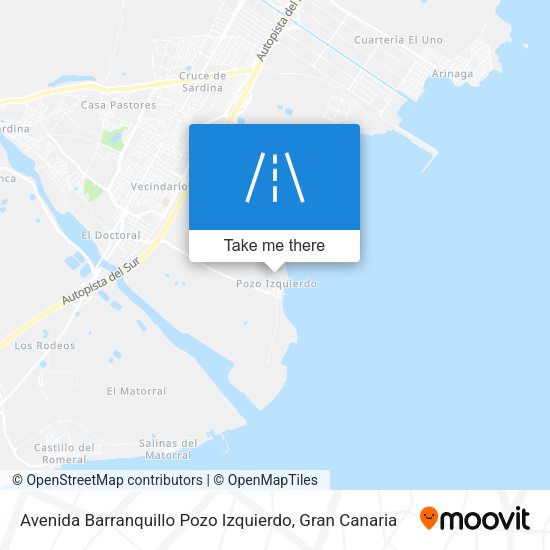 Avenida Barranquillo Pozo Izquierdo map