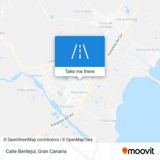 Calle Bentejuí map