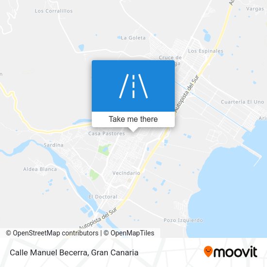 Calle Manuel Becerra map