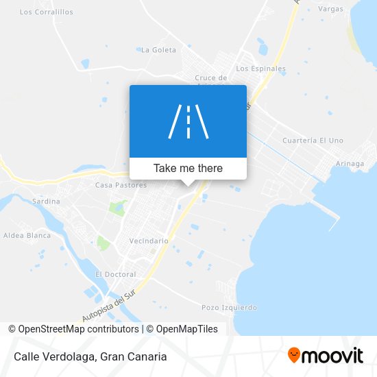Calle Verdolaga map