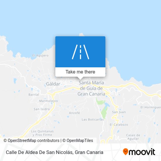 Calle De Aldea De San Nicolás map