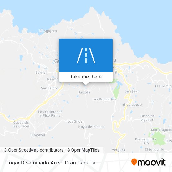 Lugar Diseminado Anzo map