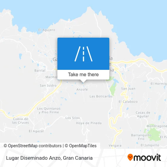 Lugar Diseminado Anzo map