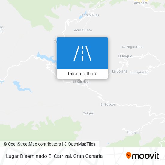 Lugar Diseminado El Carrizal map