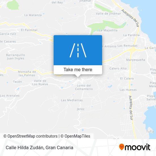 Calle Hilda Zudán map