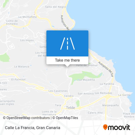 Calle La Francia map