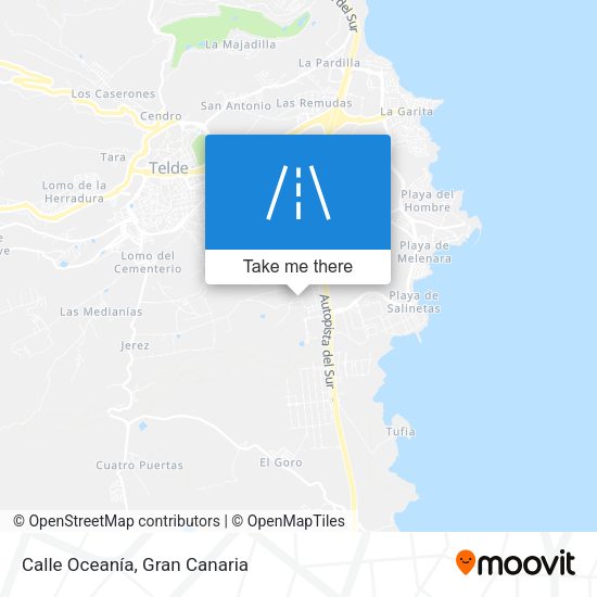 Calle Oceanía map