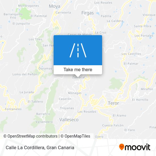 Calle La Cordillera map