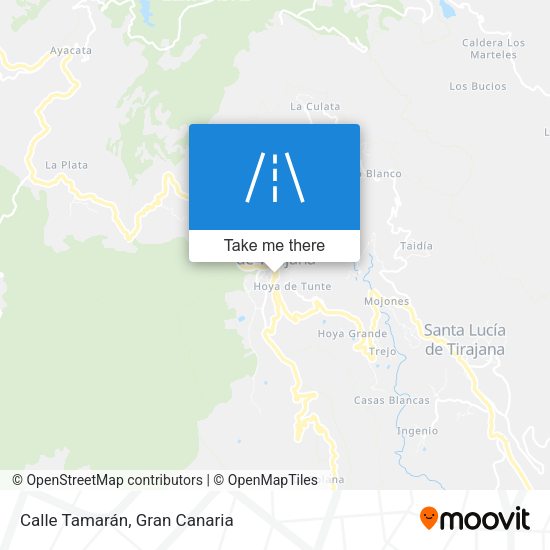 Calle Tamarán map