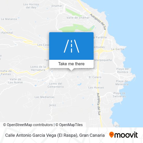 Calle Antonio García Vega (El Raspa) map