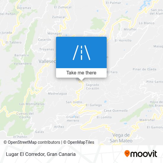 Lugar El Corredor map