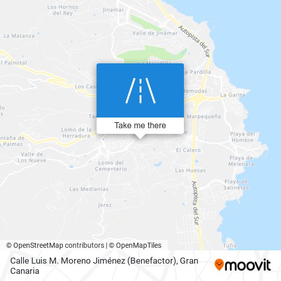 Calle Luis M. Moreno Jiménez (Benefactor) map