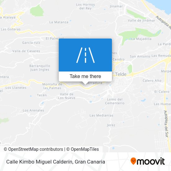 Calle Kimbo Miguel Calderín map