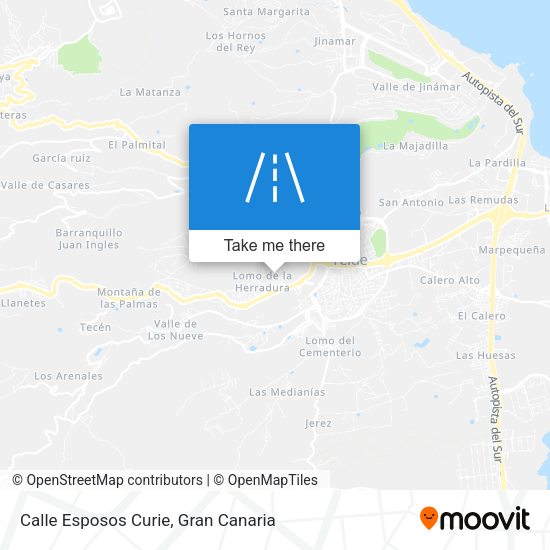 Calle Esposos Curie map