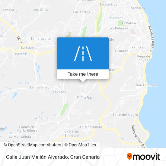 Calle Juan Melián Alvarado map