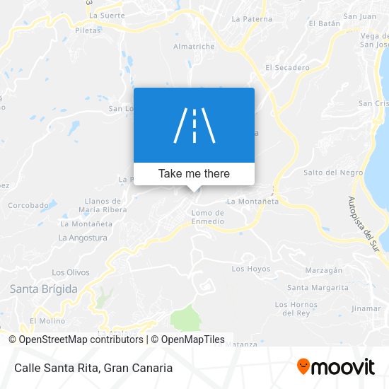 Calle Santa Rita map