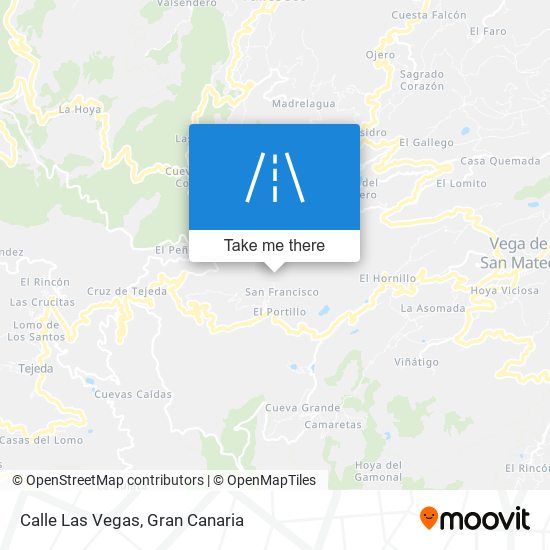 Calle Las Vegas map