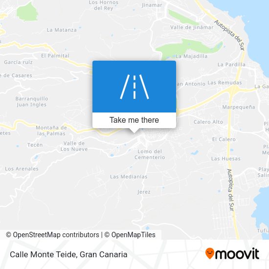 Calle Monte Teide map