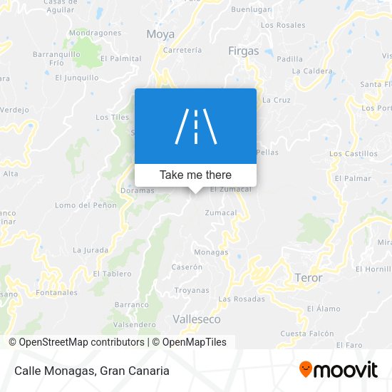 Calle Monagas map