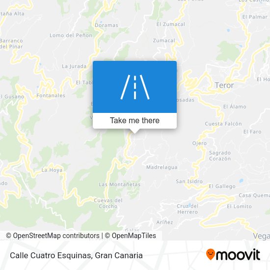 Calle Cuatro Esquinas map