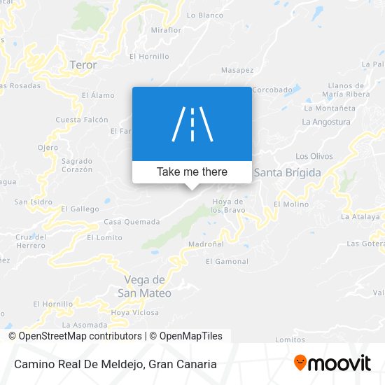 Camino Real De Meldejo map