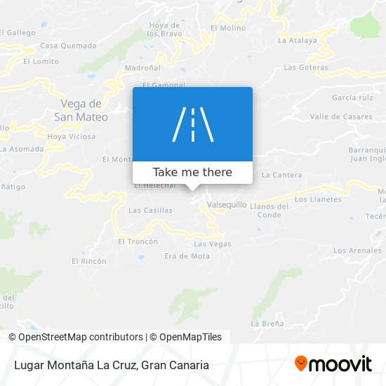 Lugar Montaña La Cruz map