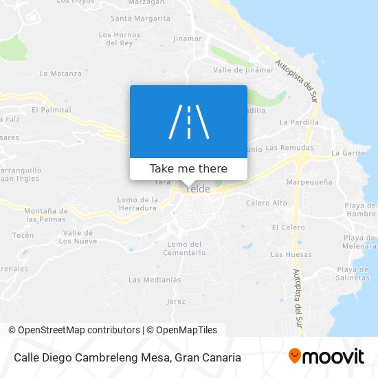 Calle Diego Cambreleng Mesa map