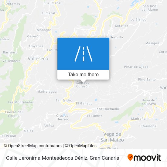 Calle Jeronima Montesdeoca Déniz map