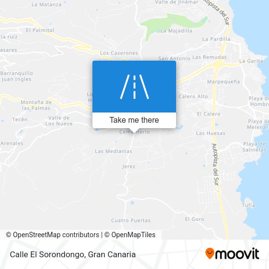 Calle El Sorondongo map