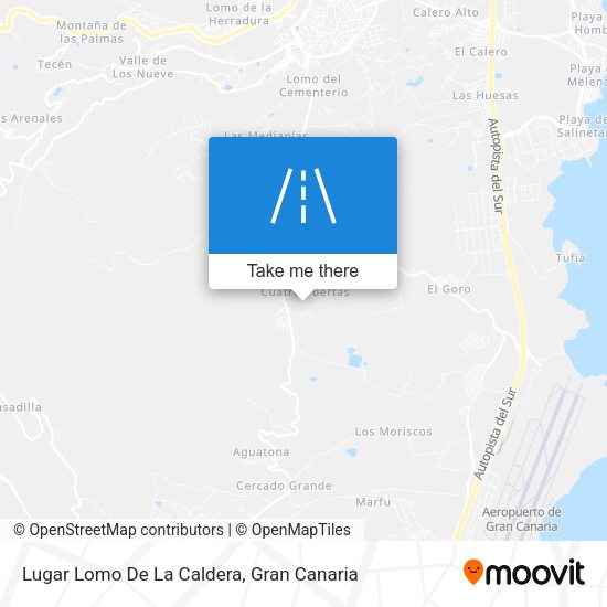 Lugar Lomo De La Caldera map