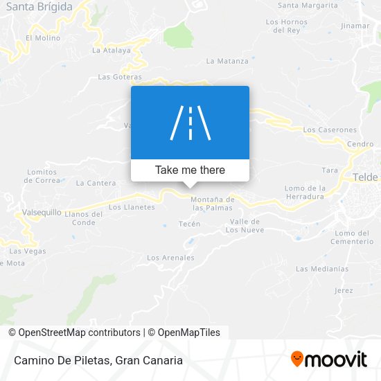 Camino De Piletas map