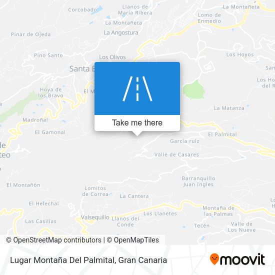 Lugar Montaña Del Palmital map